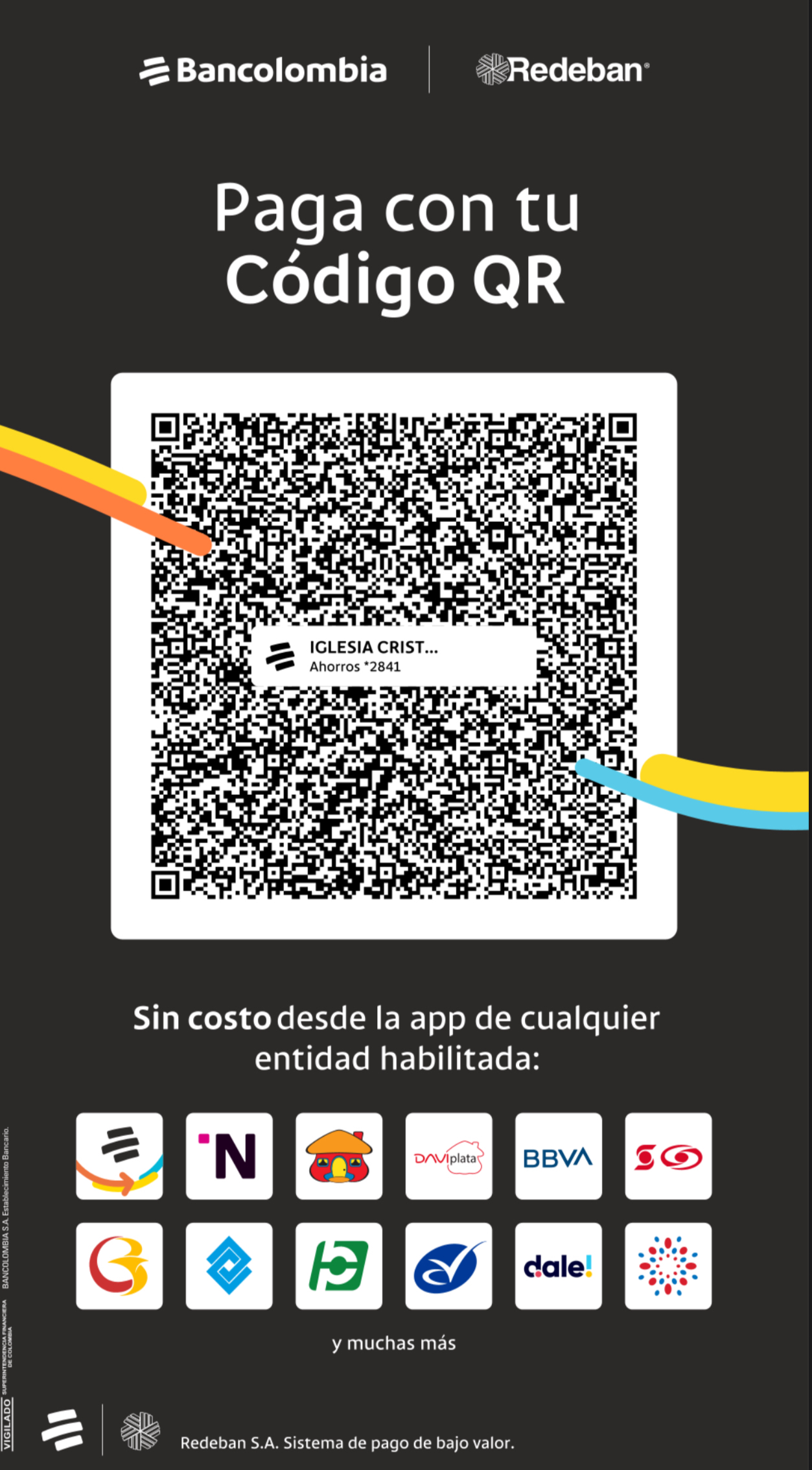 Código QR para donar a ICDC Barzal